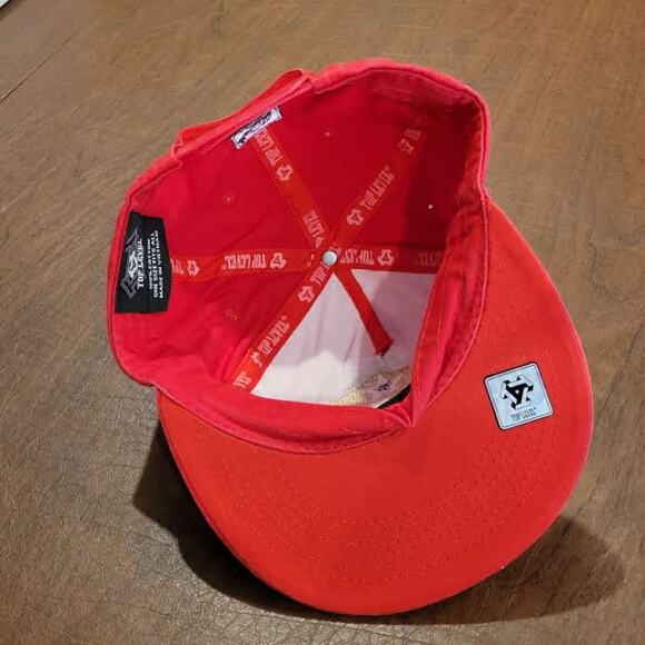 Top Level CALI Bear Embroidered Red Gold Snapback Hat California New One size - Picture 7 of 10